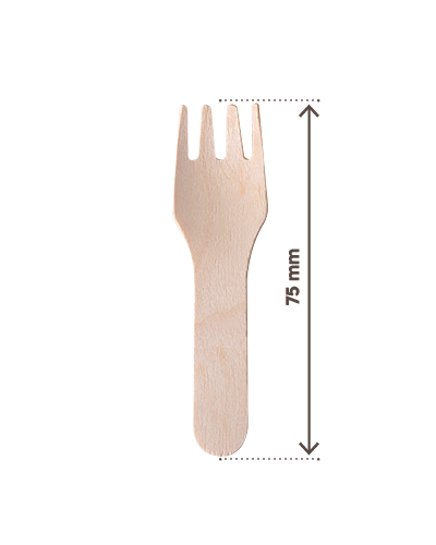Casa della Carta - SB Forchettina Mini Legno 75