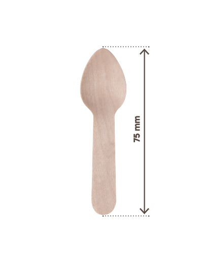 Casa della Carta - SB Cucchiaino Legno Mini 75