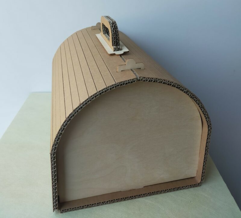 Casa della Carta - Scatola cartone/legno bauletto V007
