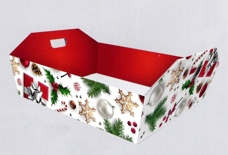 Casa della Carta - Cesta bianco natale art. V096