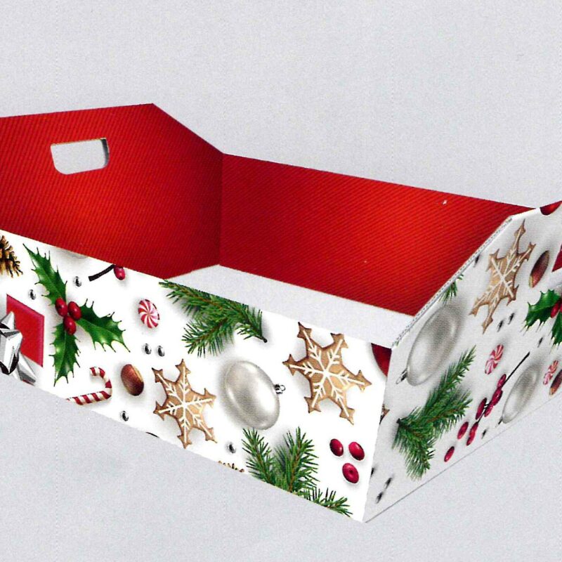Casa della Carta - Cesta bianco natale art. V096