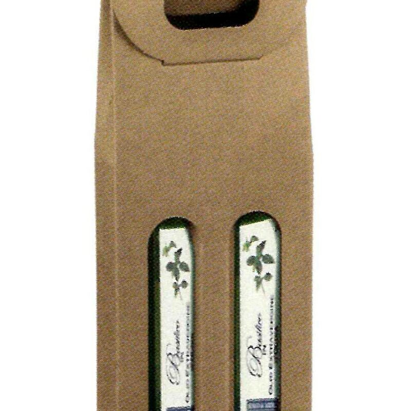 Casa della Carta - Scatola per due bottiglie di olio avana liscio art.35433