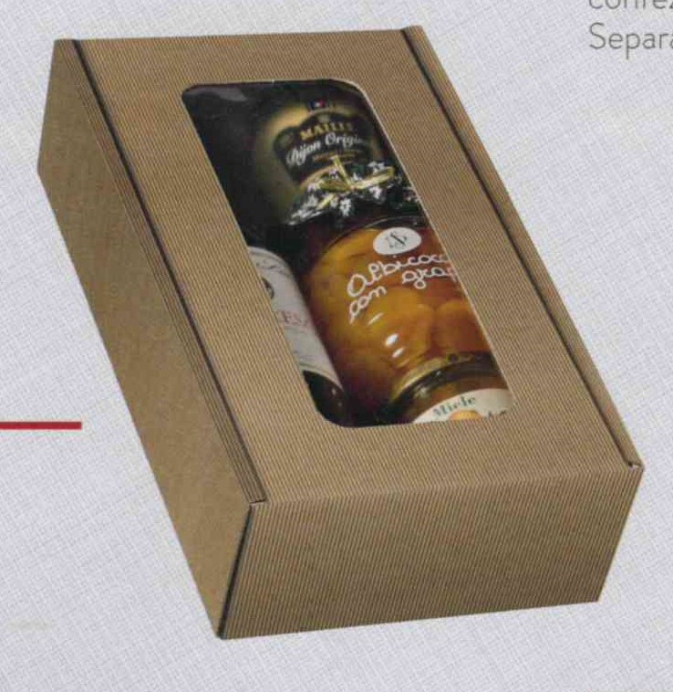 Casa della Carta - Scatole pe prodotti enogastronomici onda con finestra