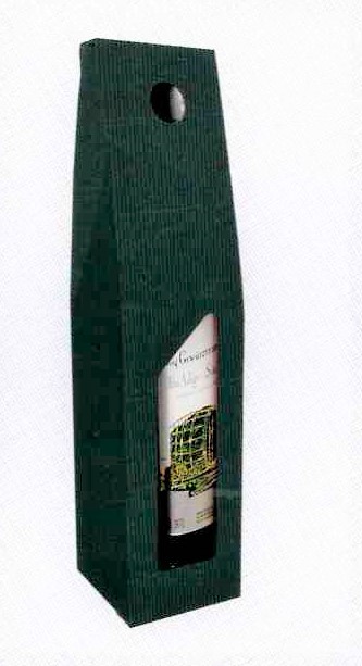 Casa della Carta - Scatole per bottiglia onda verde art.CVE