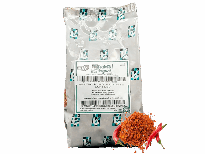 Casa della Carta - Peperoncino Piccante Contuso Kg. 0,5 Pagani