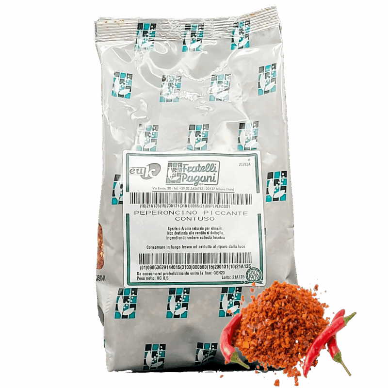 Casa della Carta - Peperoncino Piccante Contuso Kg. 0,5 Pagani