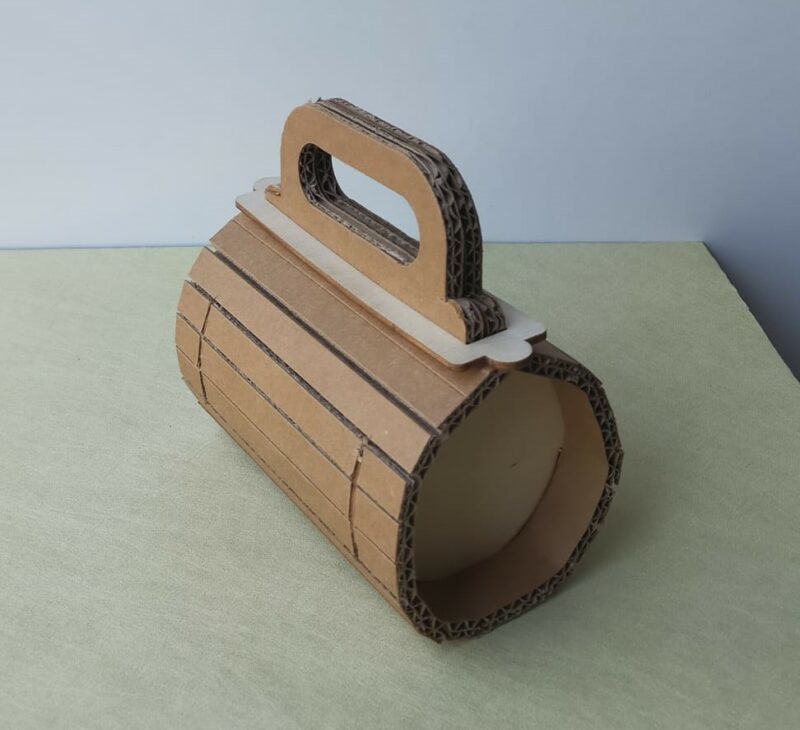 Casa della Carta - Scatola cartone/legno Round mini R02M