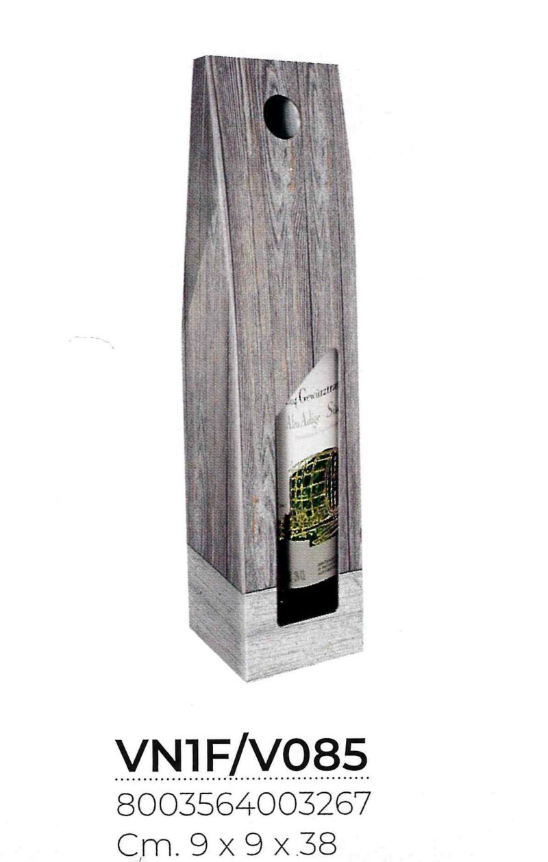 Casa della Carta - Scatole per bottiglia fantasia Vintage Wood