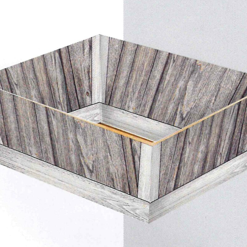 Casa della Carta - Vassoi senza maniglia Vintage Wood art V085